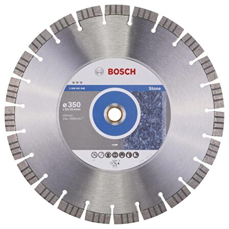 Bosch Best 350 mm Doğal Taş ve Granit Elmas Kesici Disk 2608602648